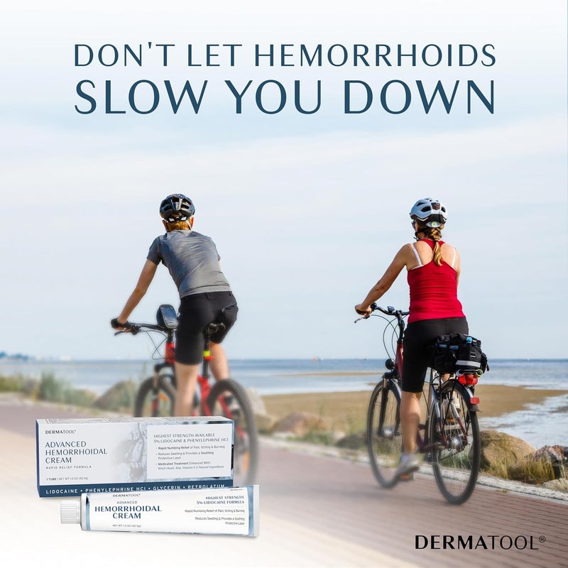 DERMATOOL Hemorrhoid Treatment - Advanced Hemorrhoid Cream 5% Lidocaine & Phenylephrine - Hemorrhoid Shrinking Treatment - Rapid Relief of Pain, Swelling, Bleeding, Itching and Burning - Fissure & Hemorrhoids - Image 5